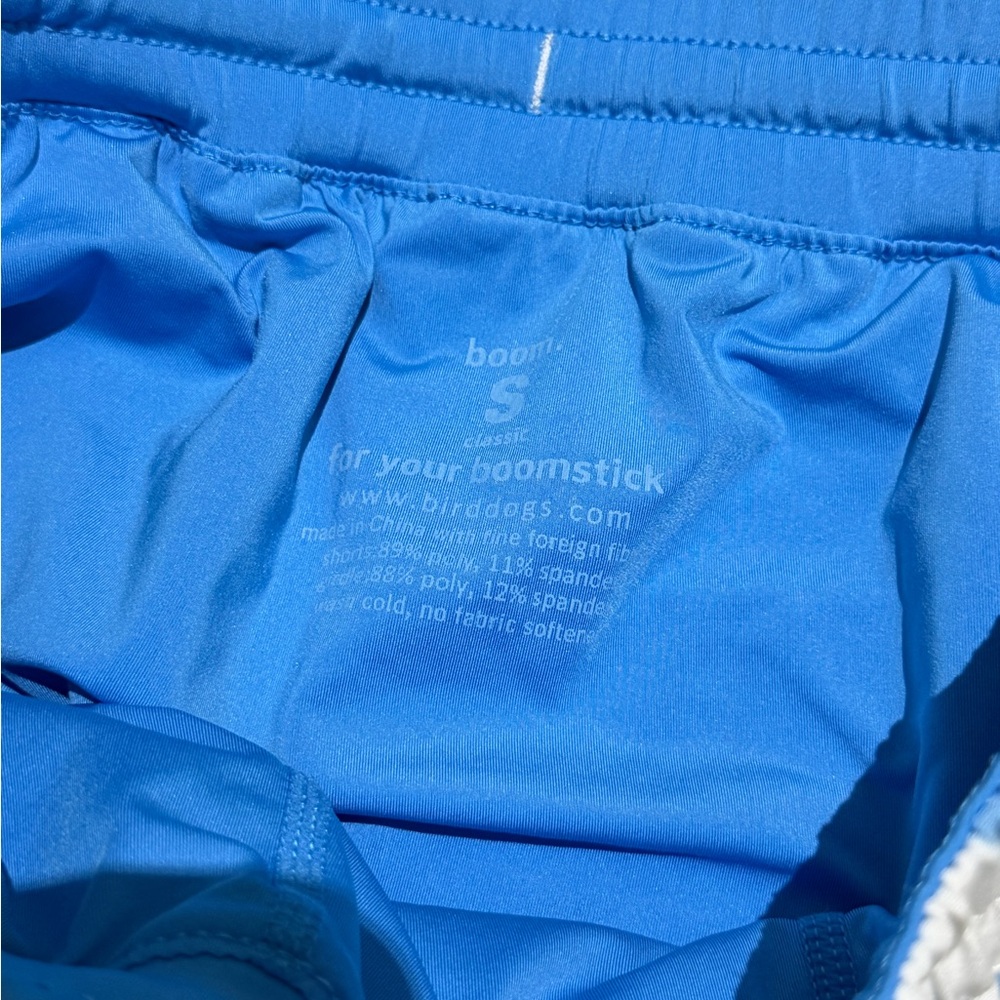 Birddogs Bright Blue Active Shorts lined men’s size small - Picture 5 of 10